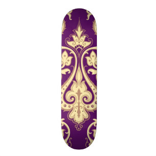 Damask Pattern 4 Skateboard
