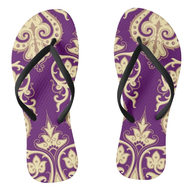 Damask Pattern 4 Thongs (Footbed)