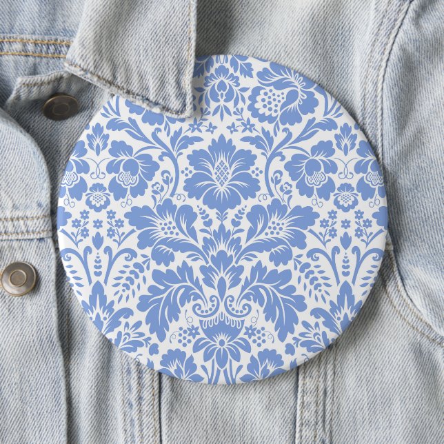 Damask Pattern 5 6 Cm Round Badge (In Situ)