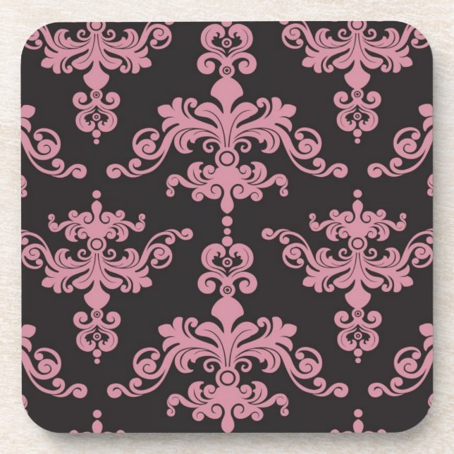 Damask Pattern 5 Coaster (Front)