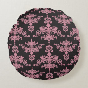 Damask Pattern 5 Round Cushion