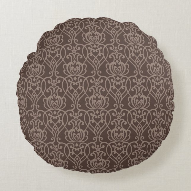Damask pattern 6 round cushion (Front)