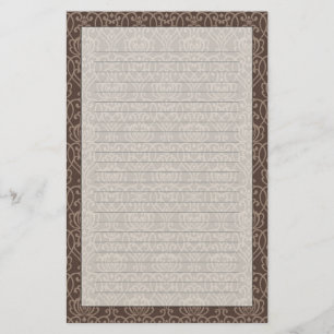 Damask pattern 6 stationery