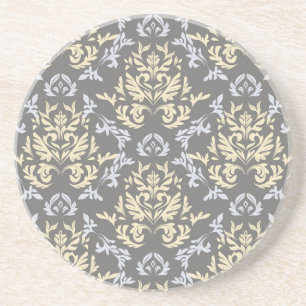 Damask pattern coaster