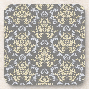 Damask pattern coaster