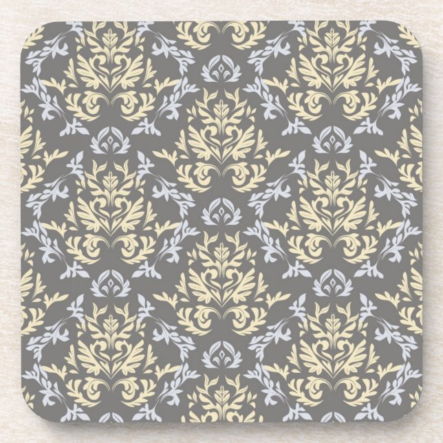 Damask pattern coaster (Front)