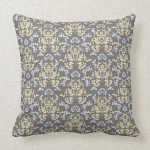 Damask pattern cushion