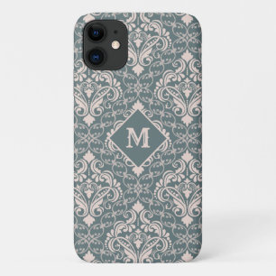 Damask Pattern custom monogram phone cases