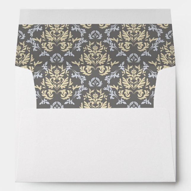 Damask pattern envelopes (Back (Bottom))
