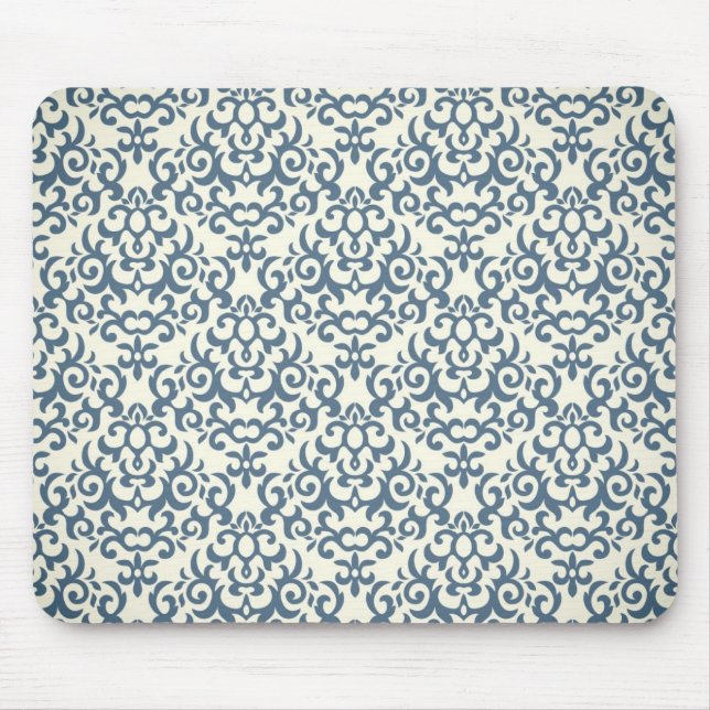 Damask pattern on gradient background 2 mouse pad (Front)
