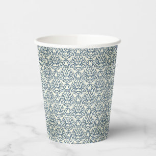 Damask pattern on gradient background 2 paper cups