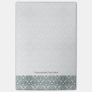 Damask pattern on gradient background 2 post-it notes