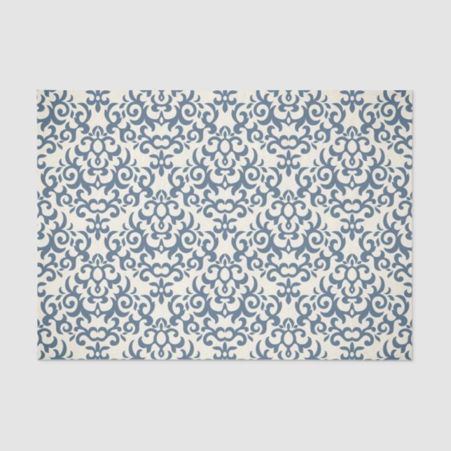 Damask pattern on gradient background 2 tissue paper (Front)