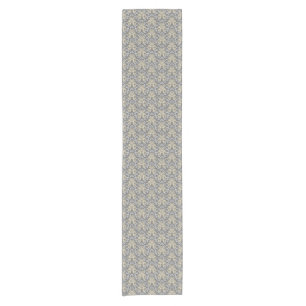 Damask pattern short table runner