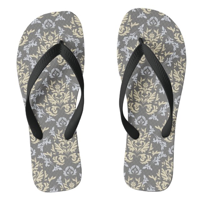 Damask pattern thongs (Footbed)