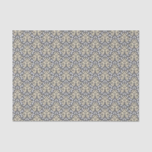 Damask pattern tissue paper (Front)