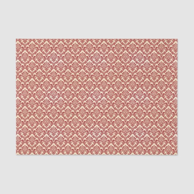 Damask pattern wallpaper tissue paper (Front)