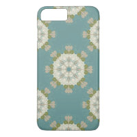 Damask pattern with abstract elements