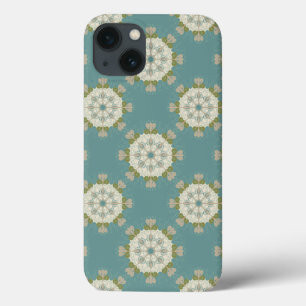 Damask pattern with abstract elements iPhone 13 case
