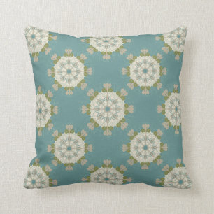 Damask pattern with abstract elements cushion
