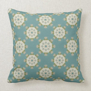 Damask pattern with abstract elements cushion