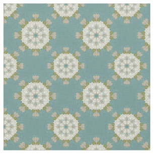 Damask pattern with abstract elements fabric