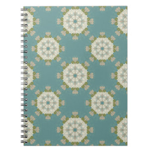 Damask pattern with abstract elements notebook