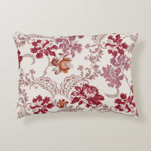 damask pattern with flowers and vintage tapestry m decorative cushion