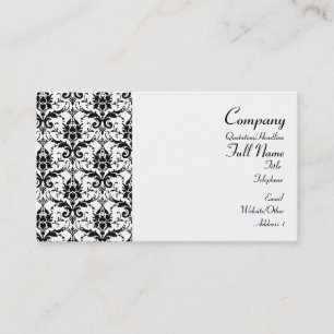 Damask Pattern Wrapped Business Cards