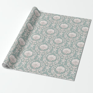 Damask pattern wrapping paper