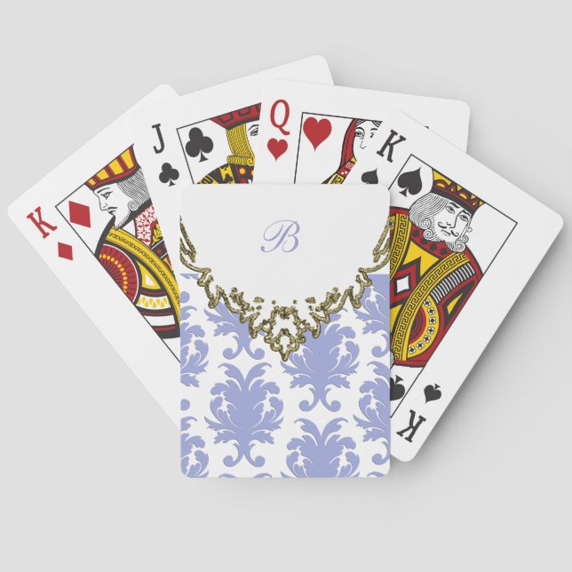 Damask Personalised Playing Cards (Back)