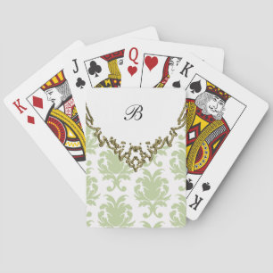 Damask Personalised Playing Cards