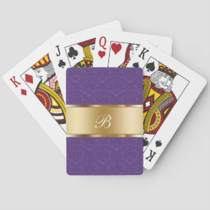 Damask Personalised Playing Cards