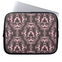 Damask pink black guns grunge western pistols chic