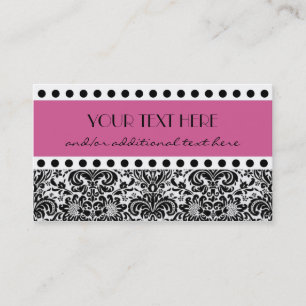 Damask Polka Dot Business Card