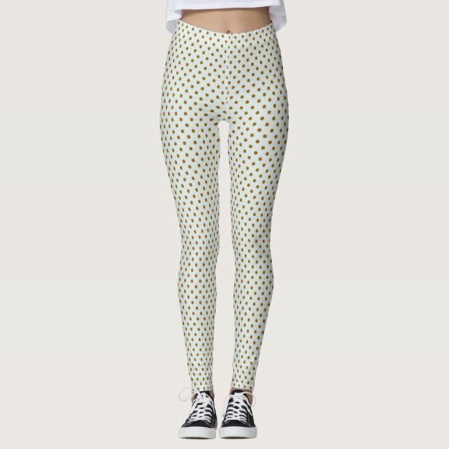 Damask Polka Leggings  (Front)