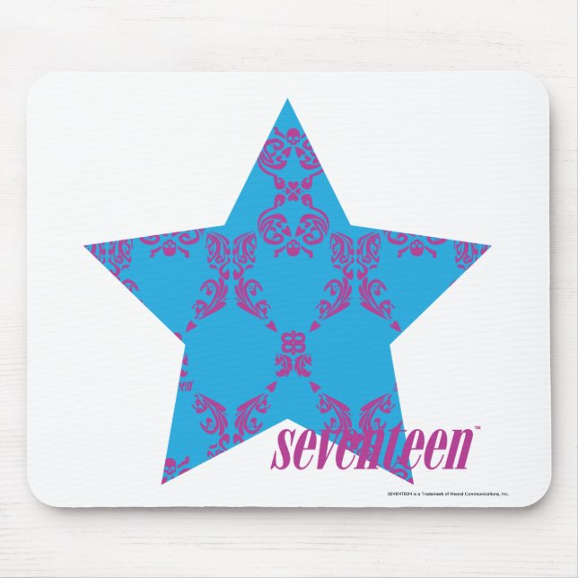 Damask Purple-Aqua 2 Mouse Pad (Front)