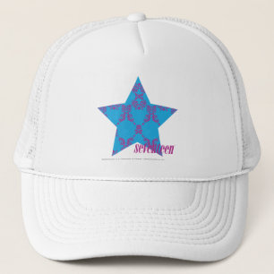 Damask Purple-Aqua 2 Trucker Hat