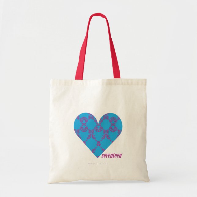 Damask Purple-Aqua 3 Tote Bag (Front)