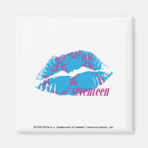 Damask Purple-Aqua Magnet