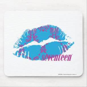 Damask Purple-Aqua Mouse Pad