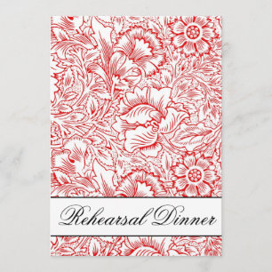 damask rehearsal dinner invitations
