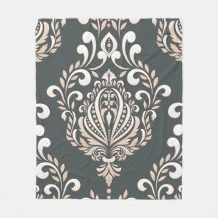 Damask Royal Fleece Blanket