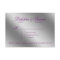 Damask RSVP Wedding Reply Sparkle Purple Silver