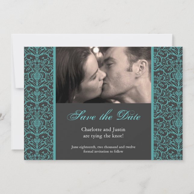 damask; save the date (Front)