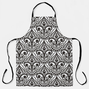 Damask seamless floral pattern. Vintage vintage il Apron