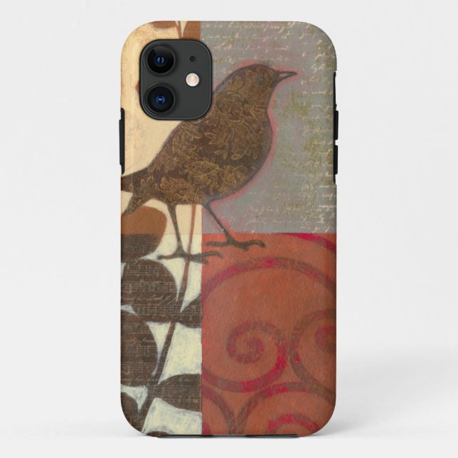 Damask Sparrow Case-Mate iPhone Case (Back)