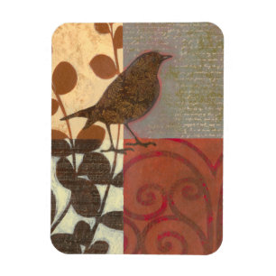 Damask Sparrow Magnet