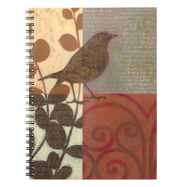 Damask Sparrow Notebook (Front)