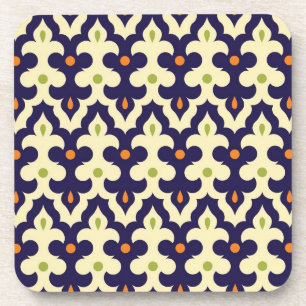 Damask Spring arabesque Moroccan pattern preppy Coaster